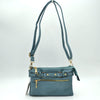 Belt Buckle Trim Cross Body Bag Blue